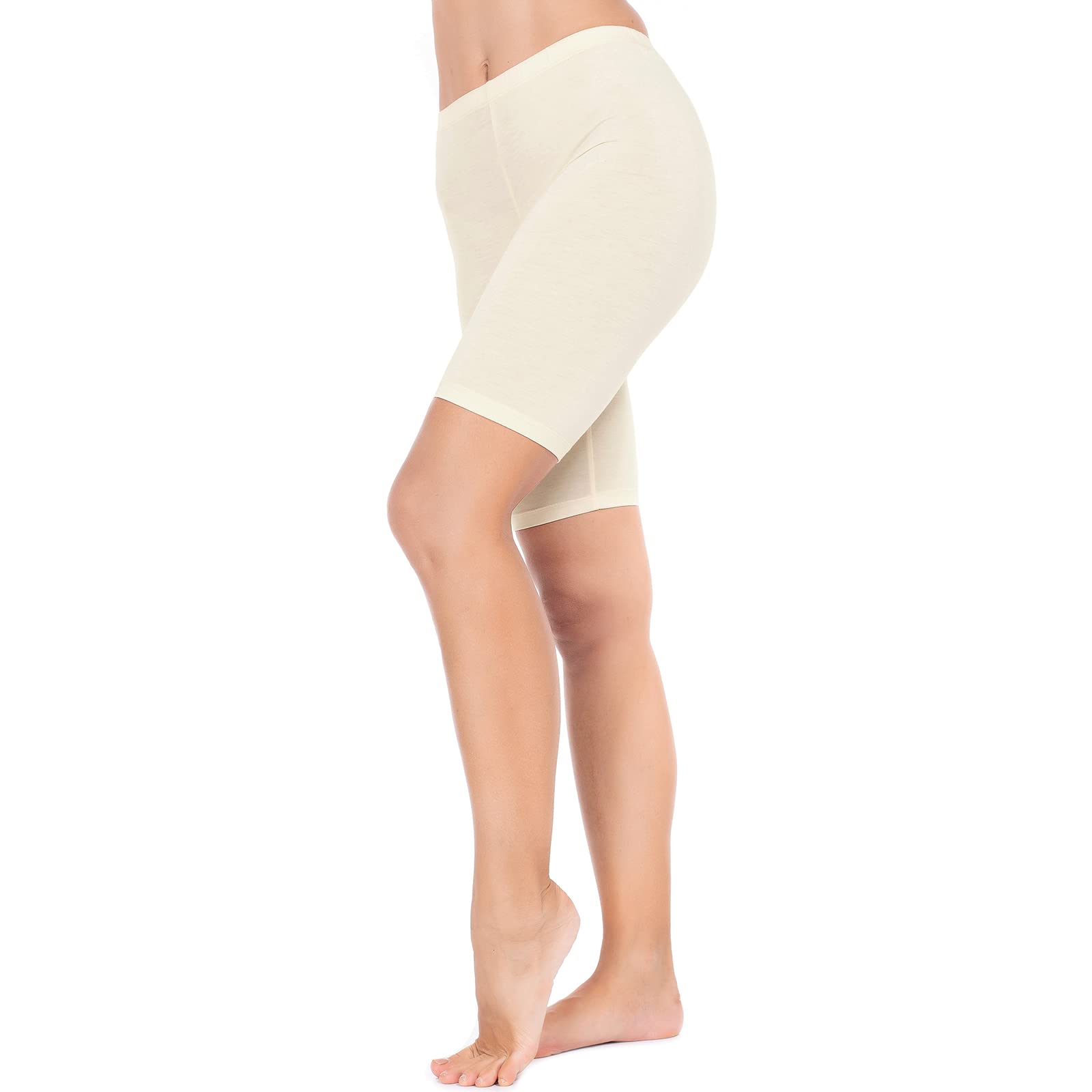 Women's Anti-Chafing Slip Shorts - Mid Thigh Leggings Under Shorts for Dresses - Plus Size Comfort Wear for Workout, Yoga & Everyday Use