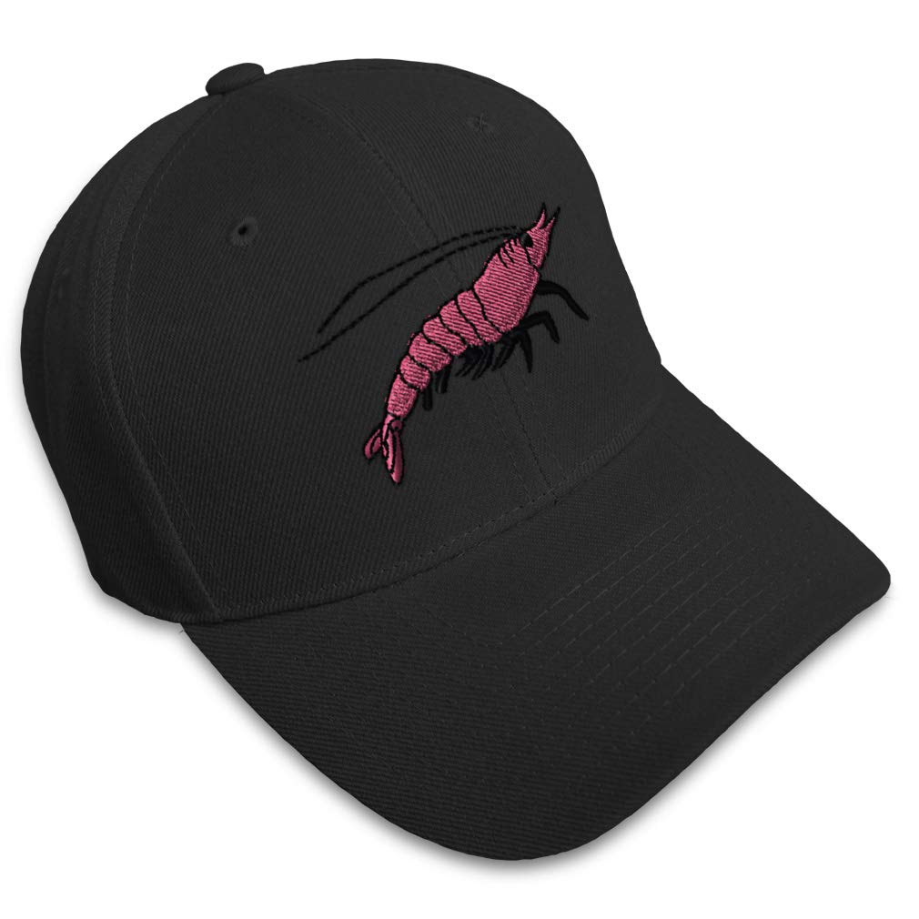 Stylish Baseball Cap with Shrimp Embroidery - Ocean Animal Design Unisex Hat for Men & Women - Perfect for Fishing, Beach Outings, and Outdoor Adventures
