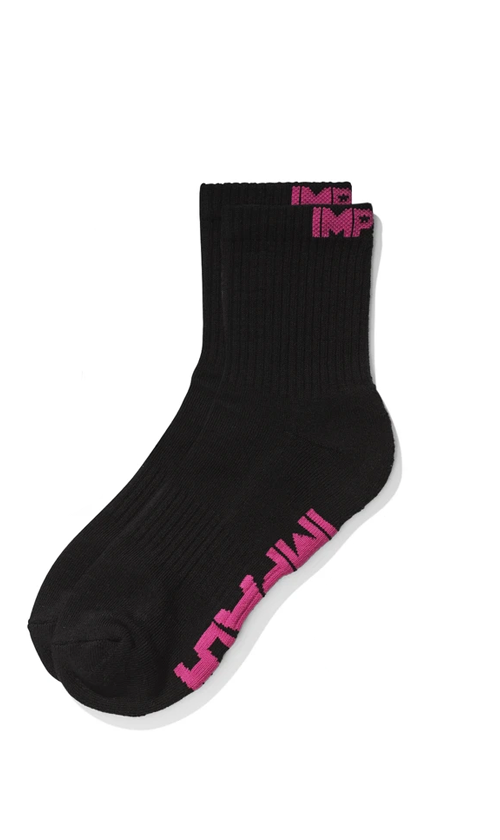 Impala Everyday Socks 3-Pack Black - Soft Comfortable Cotton Crew Socks for Men & Women - Perfect for Work, Sports & Casual Wear