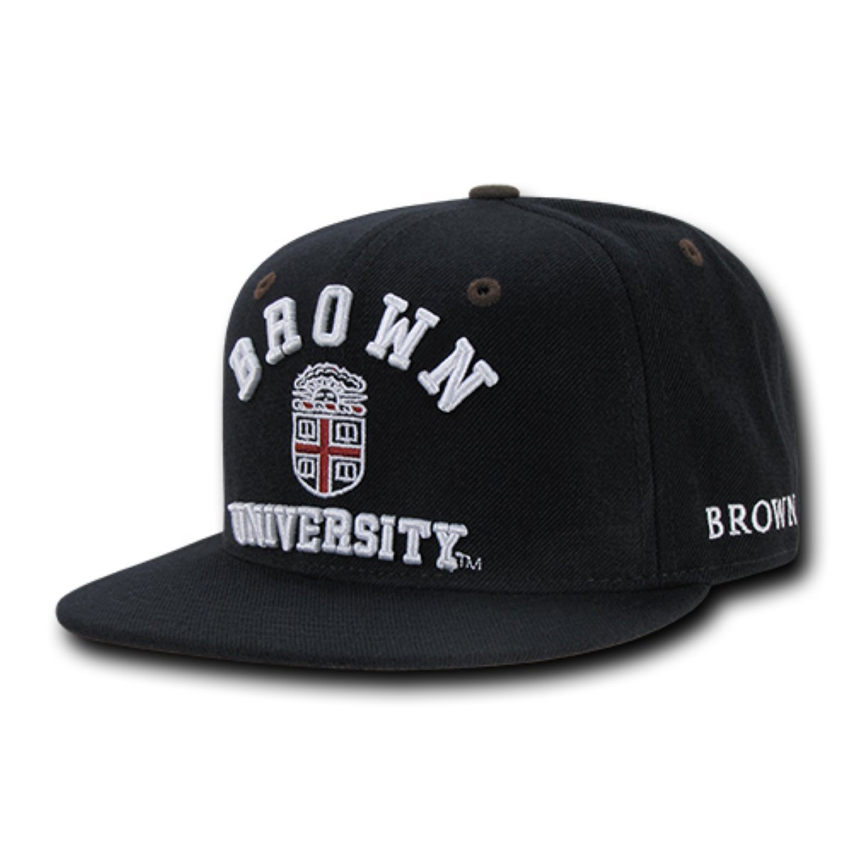 W Republic Apparel Accent Snapback Hat - Brown & Black Adjustable Snapback Cap for Men & Women - Perfect for Casual Wear, Street Style & Sports Events