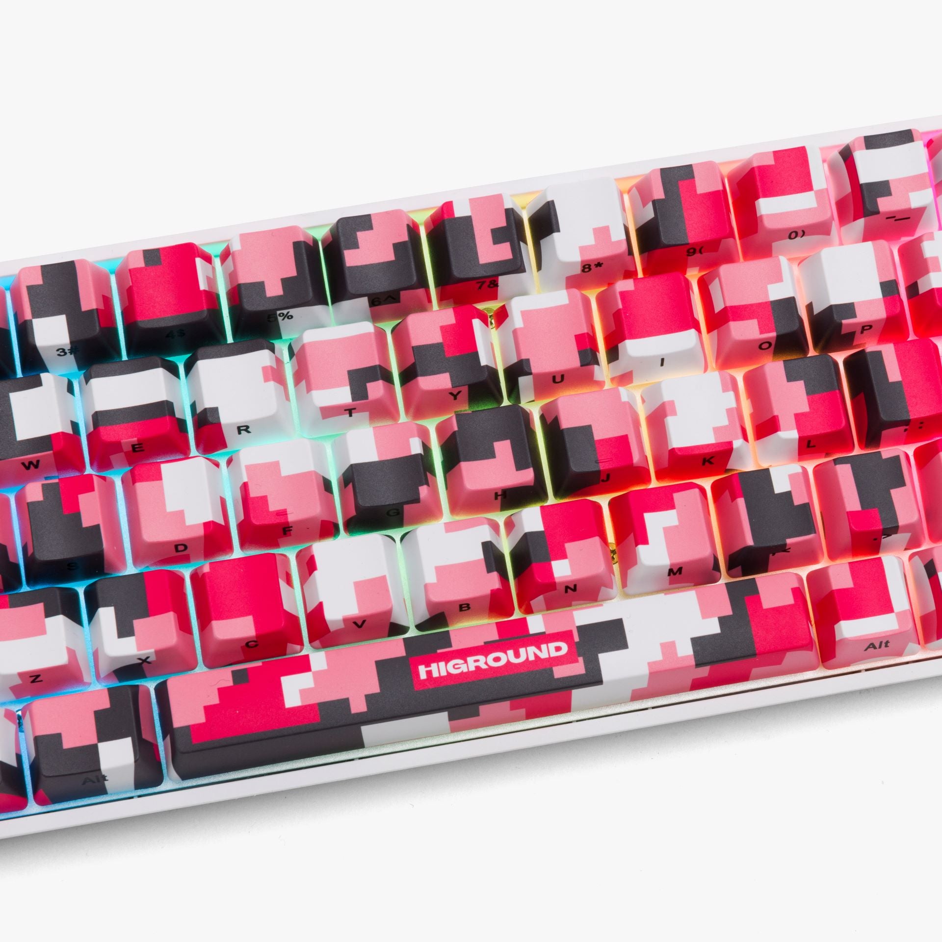DIGICAMO Basecamp 65 Mechanical Gaming Keyboard - Pink | Compact 65% Layout, RGB Backlit, Wired USB-C | Perfect for Gaming, Office & Typing Enthusiasts