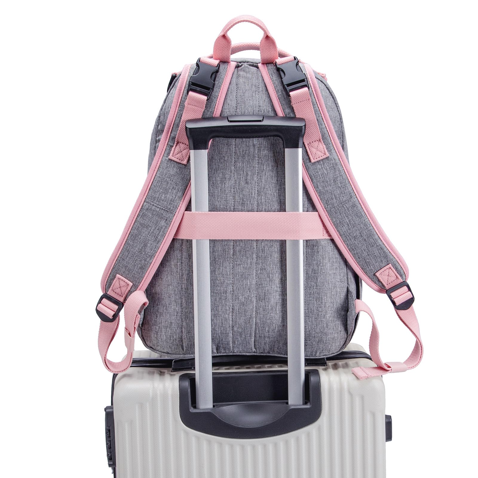 Premium Diaper Bag Backpack for Moms - Large Capacity Baby Travel Backpack with Stroller Straps & Changing Pad | Lightweight, Waterproof & Spacious for Daycare, Travel & Outings
