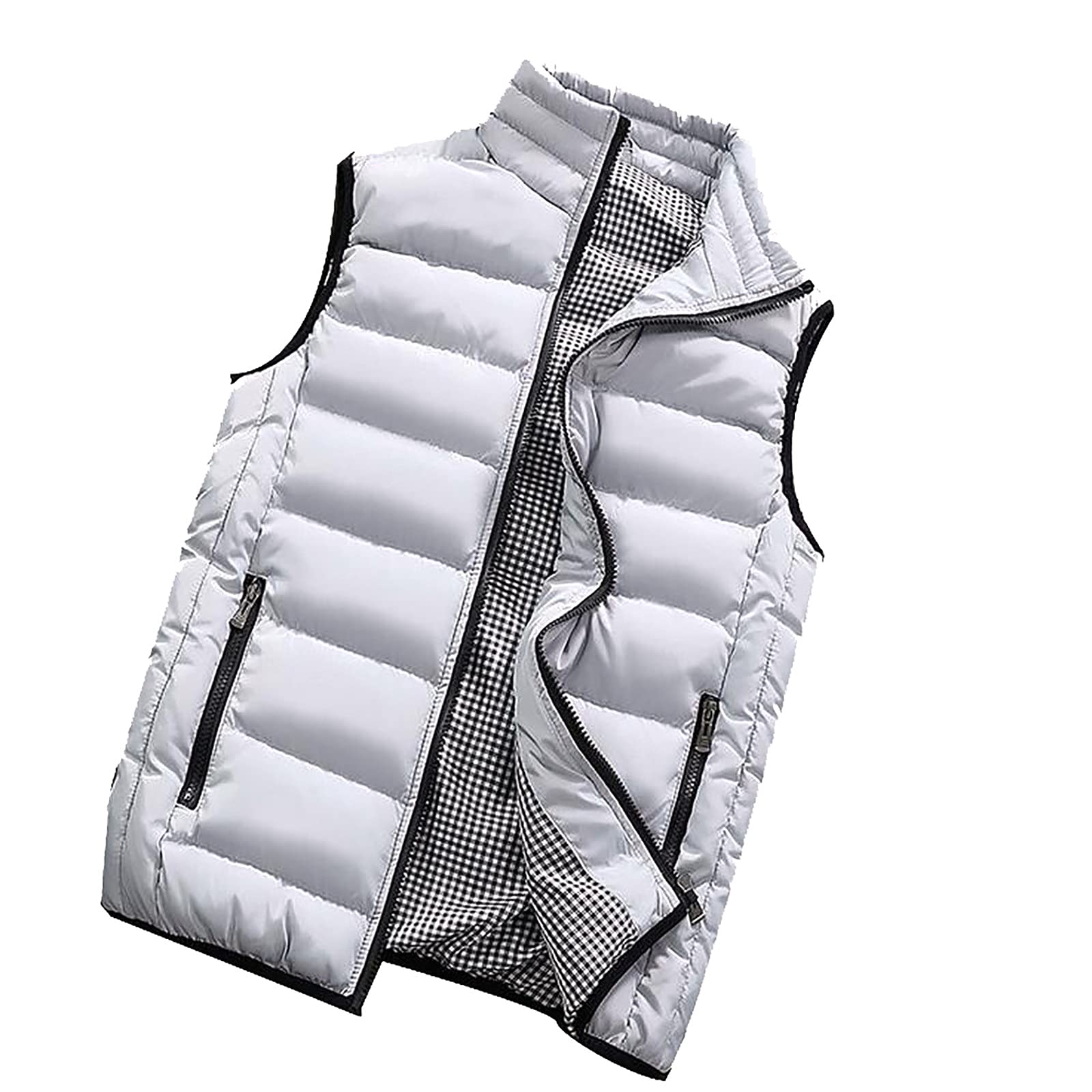 Men's Winter Padded Cotton Hooded Jacket - Warm Insulated Vest Coat for Cold Weather | Outdoor Activities & Casual Wear