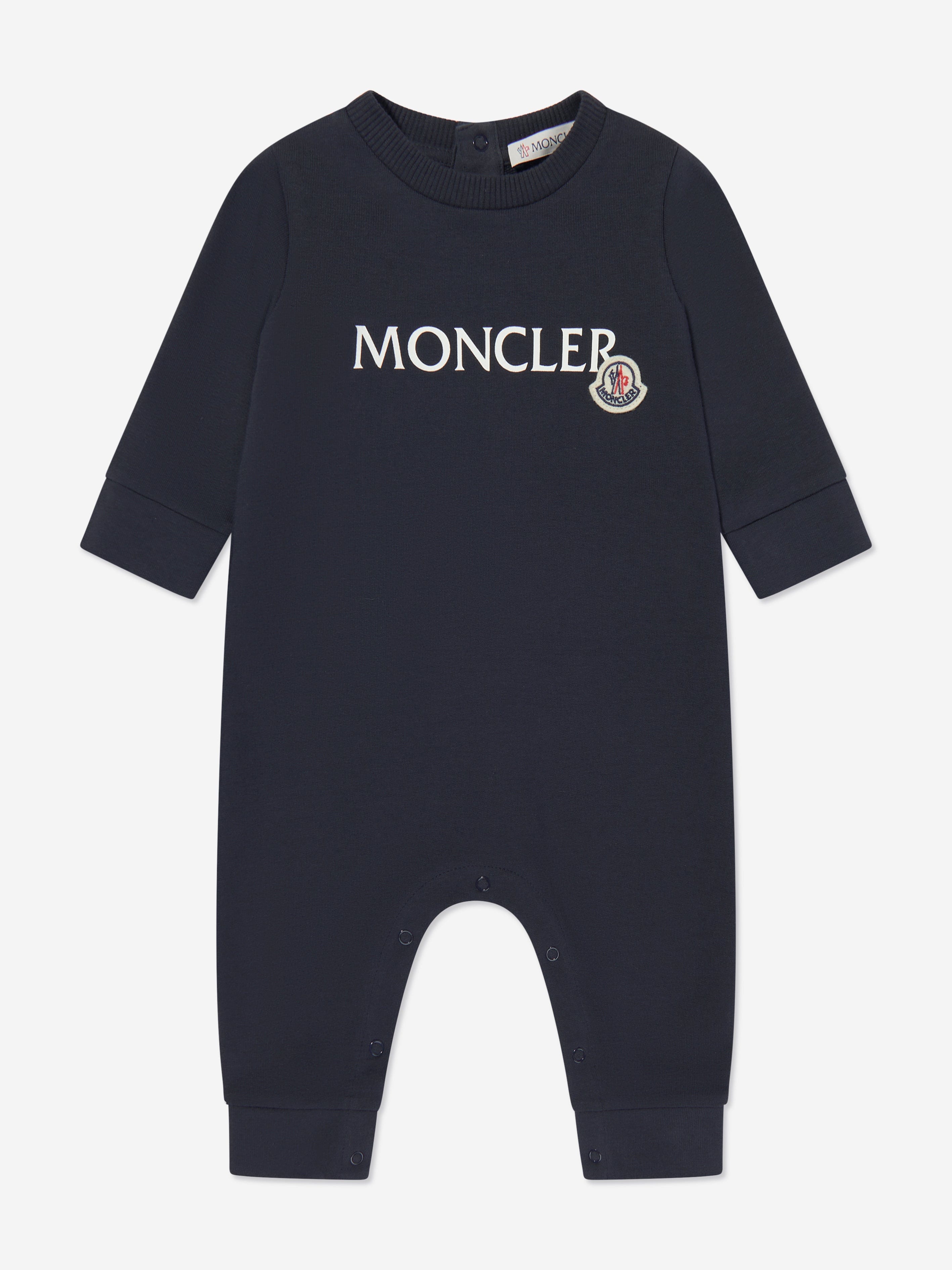 Adorable Navy Blue Baby Logo Romper - Soft Cotton Onesie for Newborns & Infants | Perfect for Playdates, Photo Shoots & Everyday Comfort
