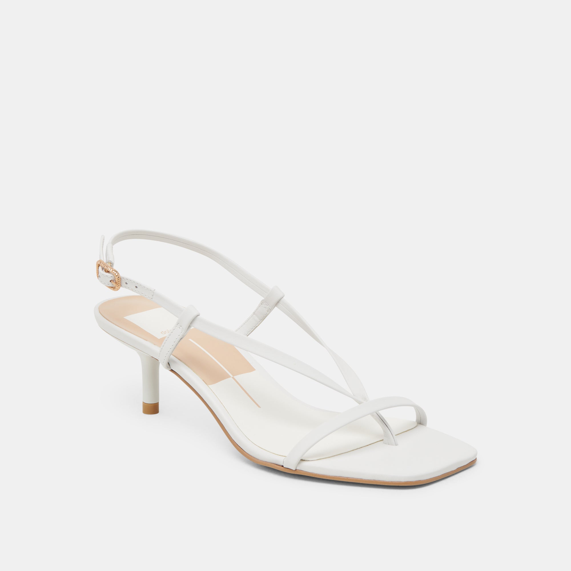 LAURY HEELS True White Leather Women's Shoes - Elegant High Heels for Weddings, Parties & Office Wear