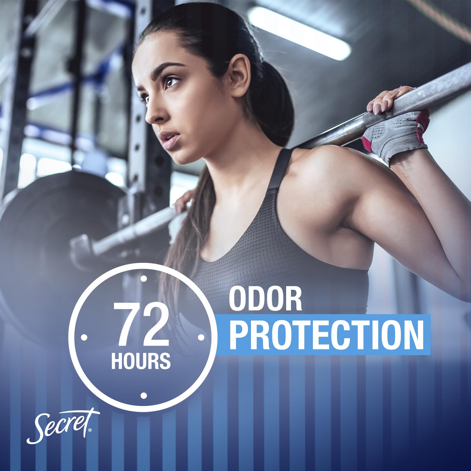 Secret Outlast Antiperspirant Deodorant for Women - 72-Hour Sweat & Odor Protection with pH-Balancing Minerals, Clear Gel, Completely Clean Scent, 3.4 oz - Ideal for Gym, Work & Daily Freshness