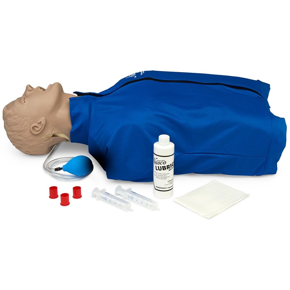 Advanced Airway Larry Airway Management Trainer Torso - Realistic CPR Manikin for EMT, Paramedic & Nursing Training - Practice Intubation, Ventilation & Airway Management Techniques