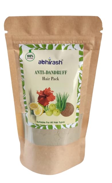 ABHIRASH HERBAL Anti-Dandruff Hair Pack - 100g Natural Scalp Treatment for Itchy, Flaky Scalp - Best for Dandruff Control & Healthy Hair Growth - Perfect for Daily Hair Care Routine