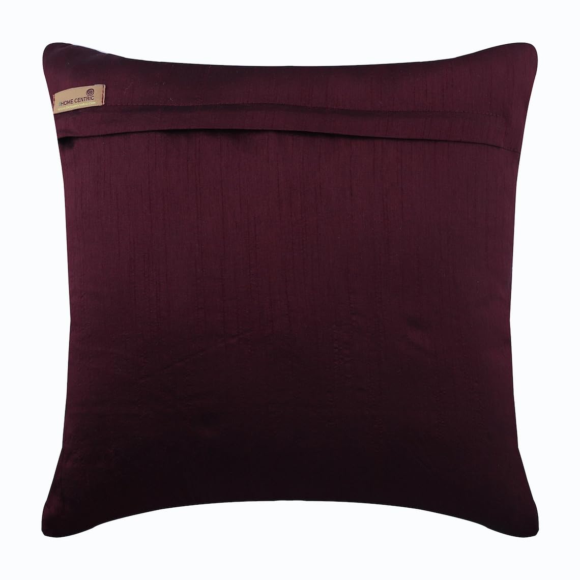 HomeCentric 20x20 Inch Red Metallic Sequins Abstract Pillow Covers - Decorative Square Silk Cushion Cases for Sofa, Bed & Living Room (50x50cm, Geometric Royal Splash Design)
