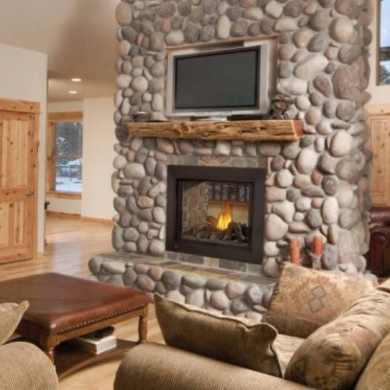 Napoleon Ascent Multi-Sided See-Through Direct Vent Gas Fireplace - BHD4 Model | Perfect for Living Rooms, Patios & Modern Home Decor