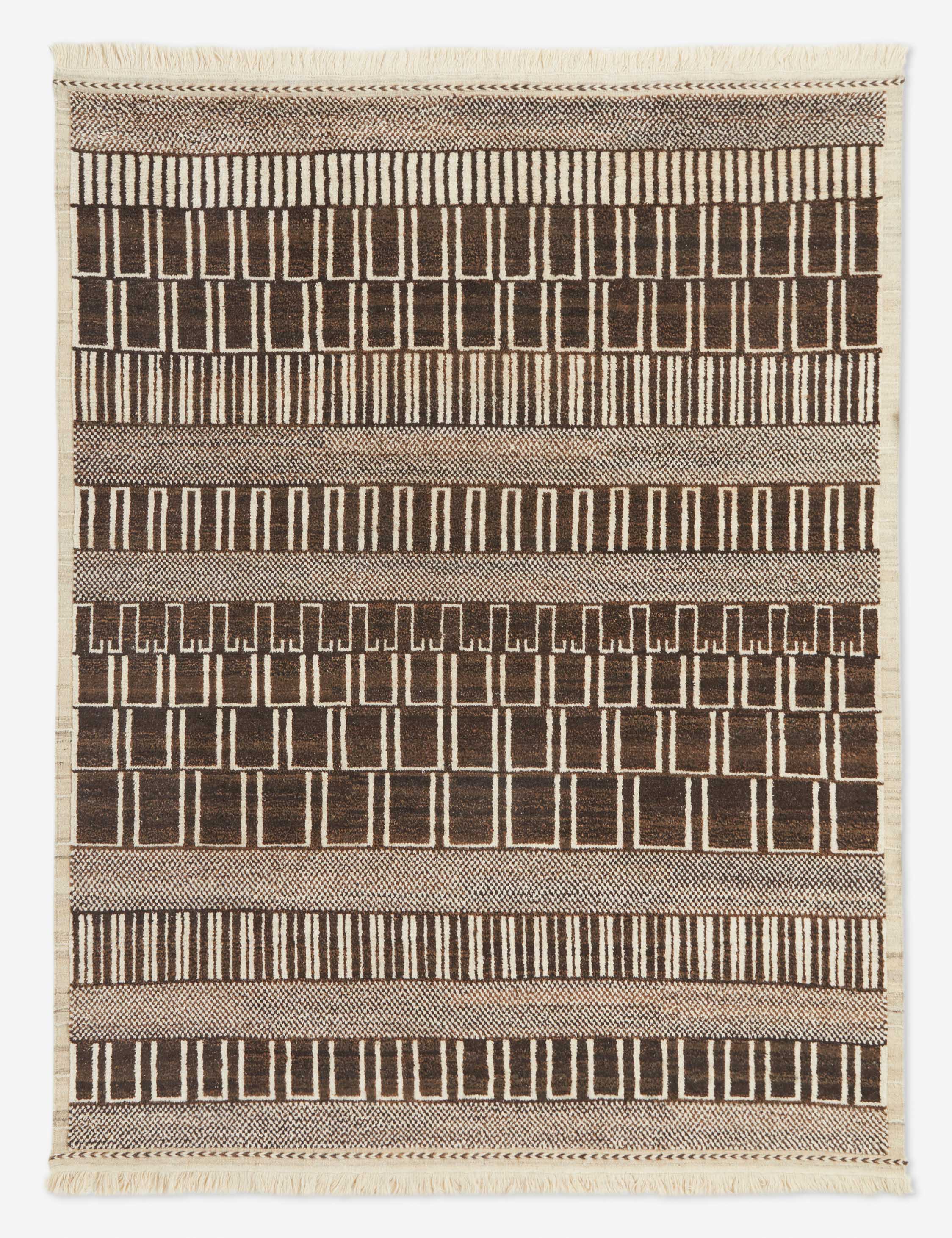 Handmade Moroccan Style Wool Rug - Allard Premium Hand Knotted Area Rug for Living Room, Bedroom & Dining Room - Soft & Durable Home Decor
