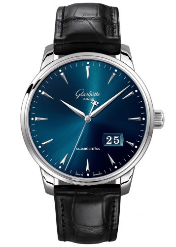 Glashutte Original Senator Excellence Panorama Date Stainless Steel Men's Watch - Luxury Automatic Timepiece for Business, Formal Events & Collectors
