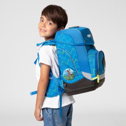 Ergobag SET Cubo 5-Piece School Backpack with LiBearo Design - Perfect for Kindergarten, Elementary Students & Daily School Use