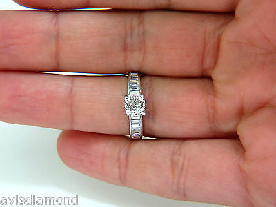 2.41CT GIA Certified F/VS Cushion Brilliant Diamond & Baguette Platinum Ring for Engagement, Wedding, Anniversary - Luxury Bridal Jewelry Gift