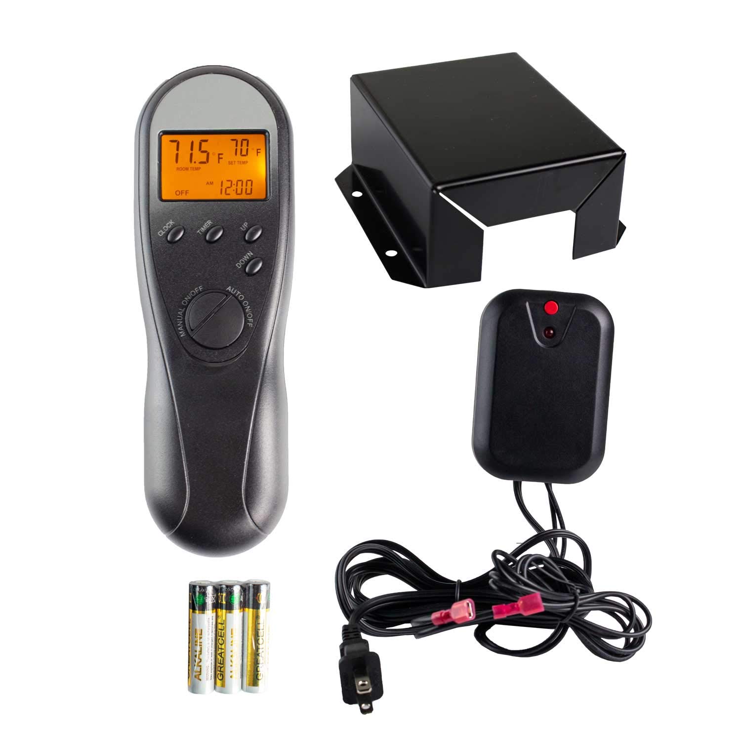 Smart Fireplace Remote Control (RCK-D) - Wireless Thermostat & Timer for Gas & Electric Fireplaces | Home Heating Solution for Living Rooms, Bedrooms & Outdoor Patios | Easy Temperature Control & Energy Saving