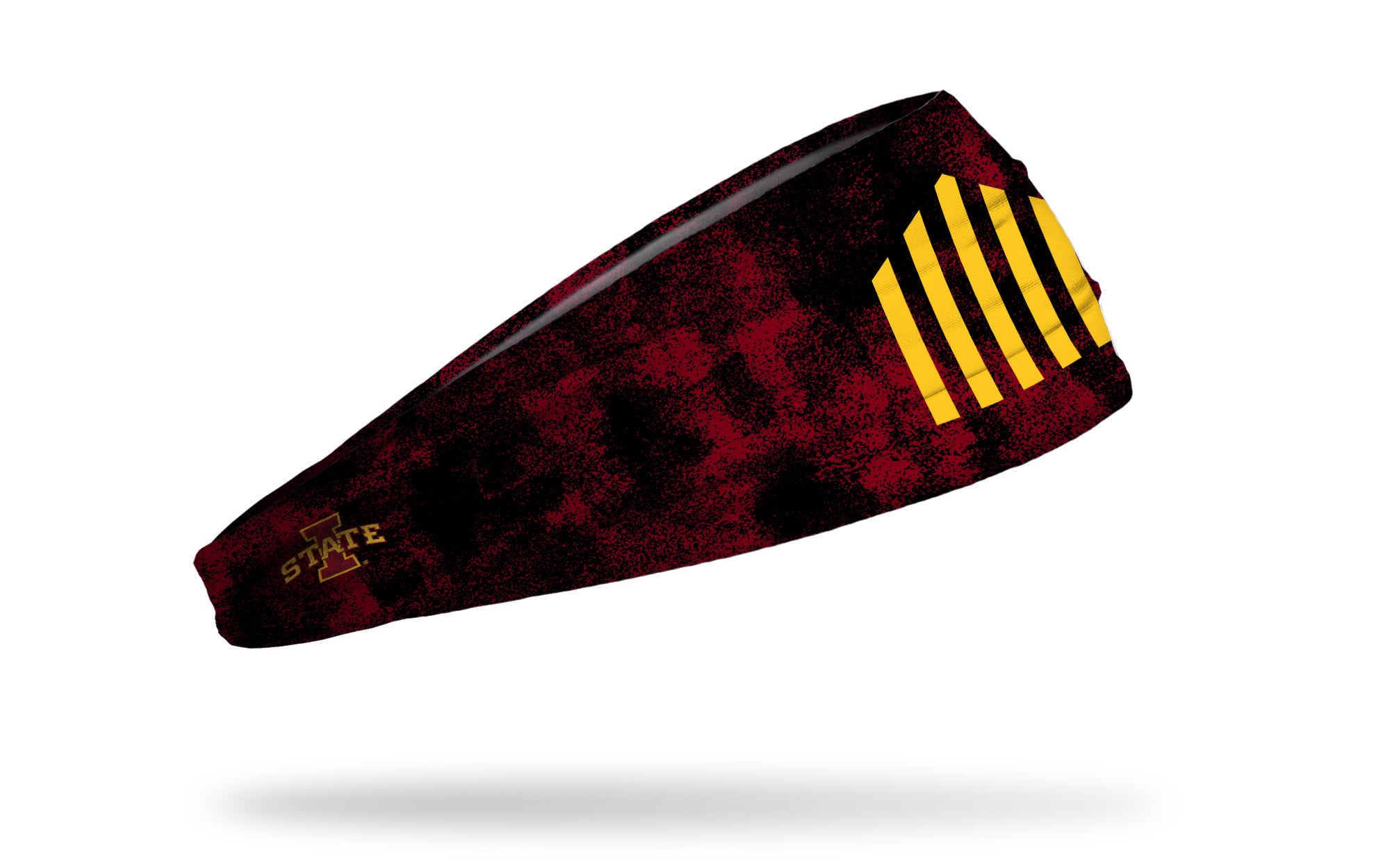 Iowa State University 5 Bar Grunge Big Bang Lite Headband - Stylish and Comfortable Hair Accessory for College Students, Sports Fans, and Everyday Wear