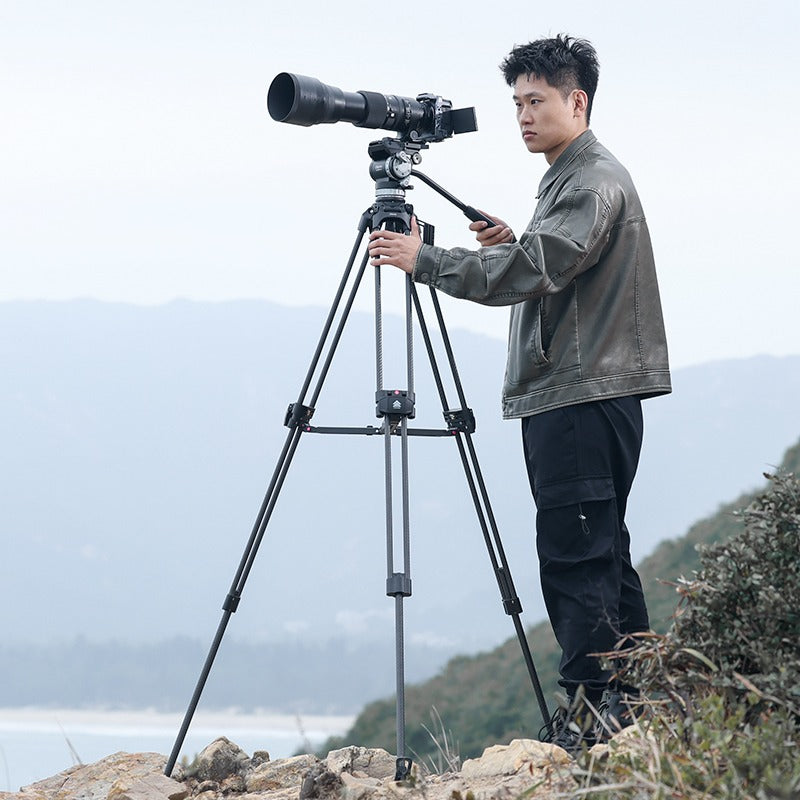 Ulanzi VideoFast Heavy Duty Tripod Kit - Professional Camera Stand with Quick Release Plate for DSLR, Mirrorless, Camcorder - Perfect for Vlogging, Live Streaming & Outdoor Photography