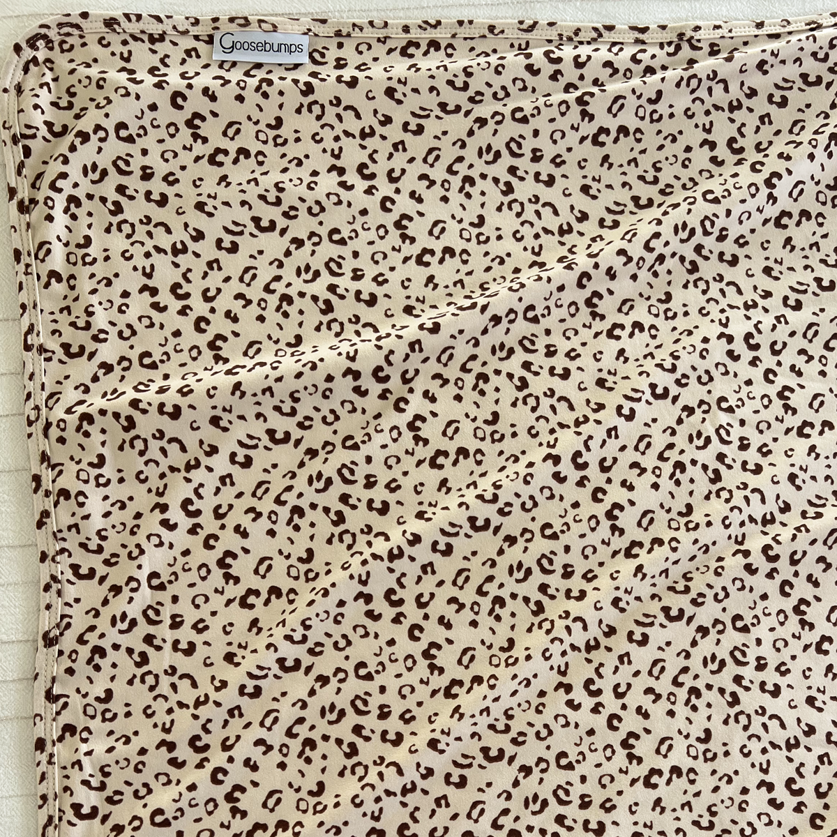 Small Tan and White Leopard Print Scarf - Soft Fashion Accessory for Women, Perfect for Casual Outfits, Parties, and Winter Layering