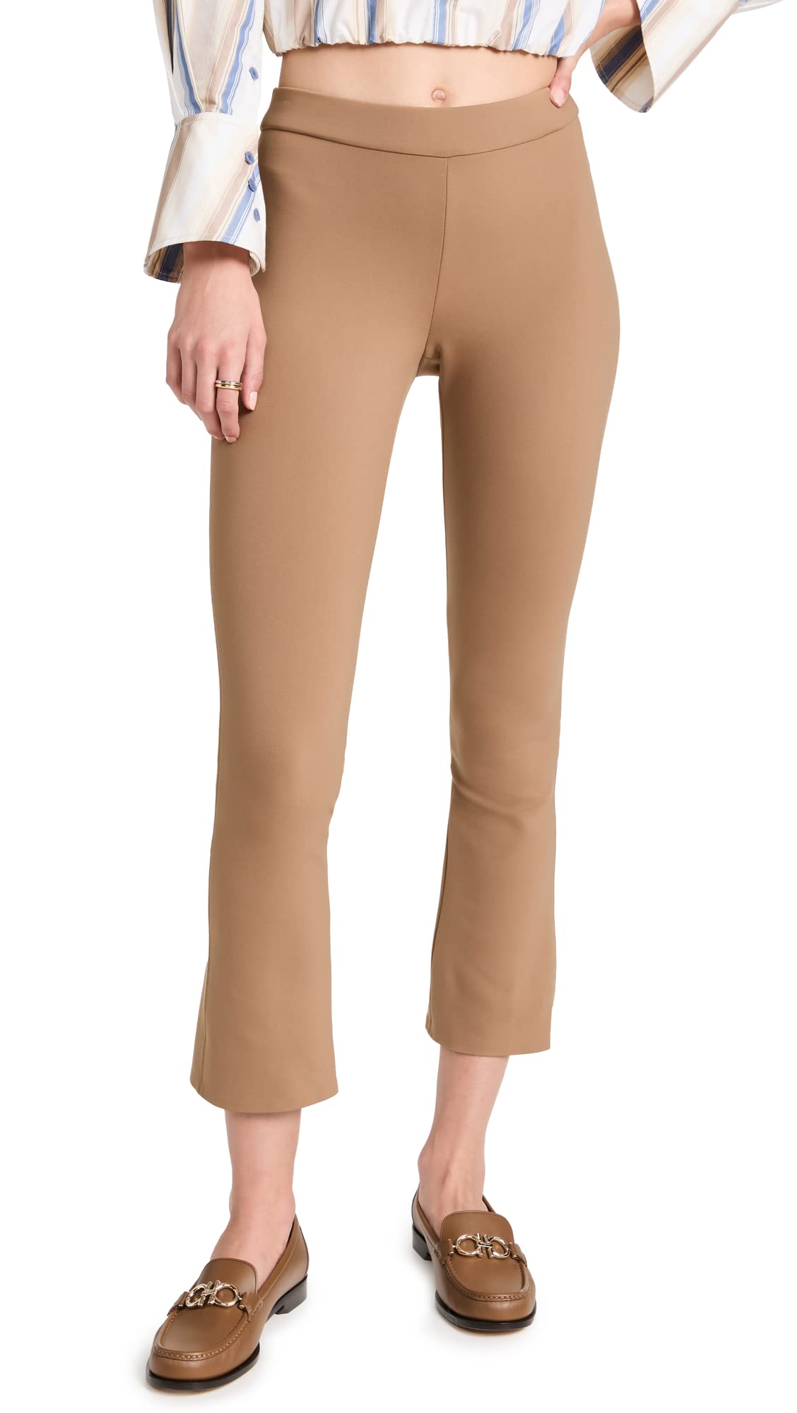 Theory Women's Slim Kick Pull-on Pants - Office & Travel Wear