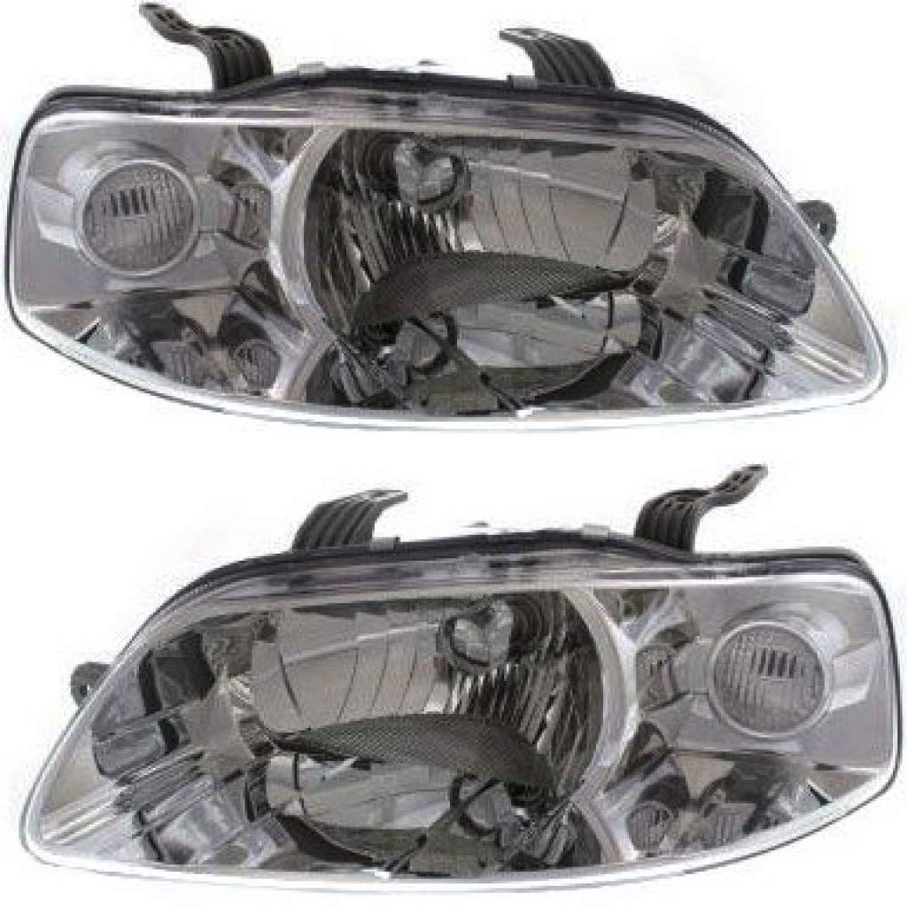 2004-2008 Chevy Aveo Headlight Assembly Pair - Driver & Passenger Side Replacement - CAPA Certified GM2502241C - Perfect for Night Driving & Auto Restoration Projects