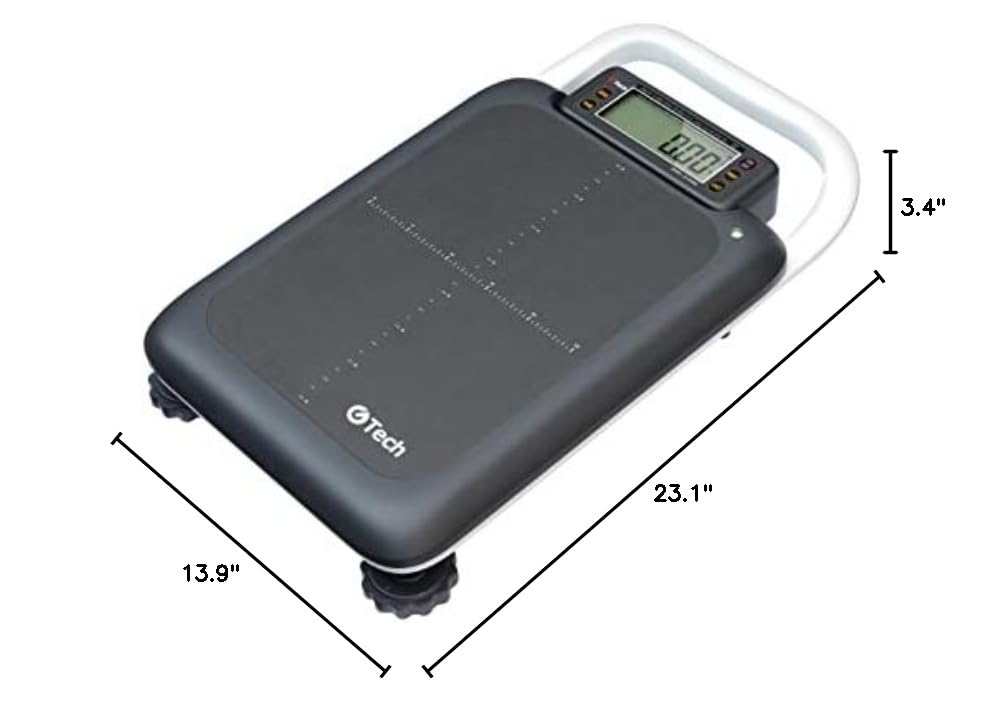GTech GL-6300L Portable Bench Scale - 300lbs Capacity Digital Scale with Dual Range (0-150x0.05lbs/150-300x0.1lbs), LB/KG Switchable, NTEP Certified for Trade - Perfect for Shipping, Warehouse, Retail & Industrial Use
