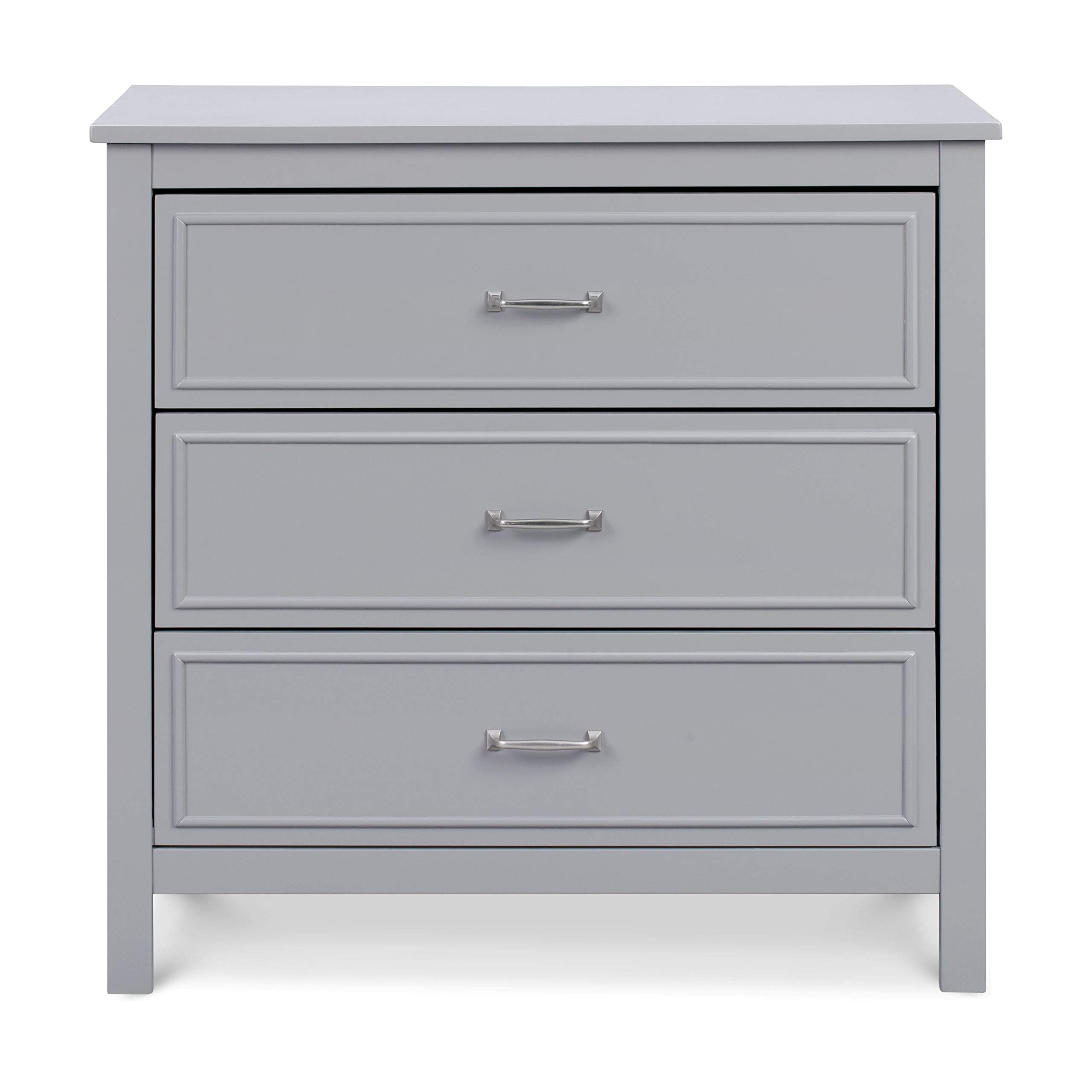 DaVinci Charlie 3-Drawer Dresser in Grey - Modern Nursery Dresser for Baby Room Organization & Storage - Perfect for Kids Bedroom, Nursery, or Playroom