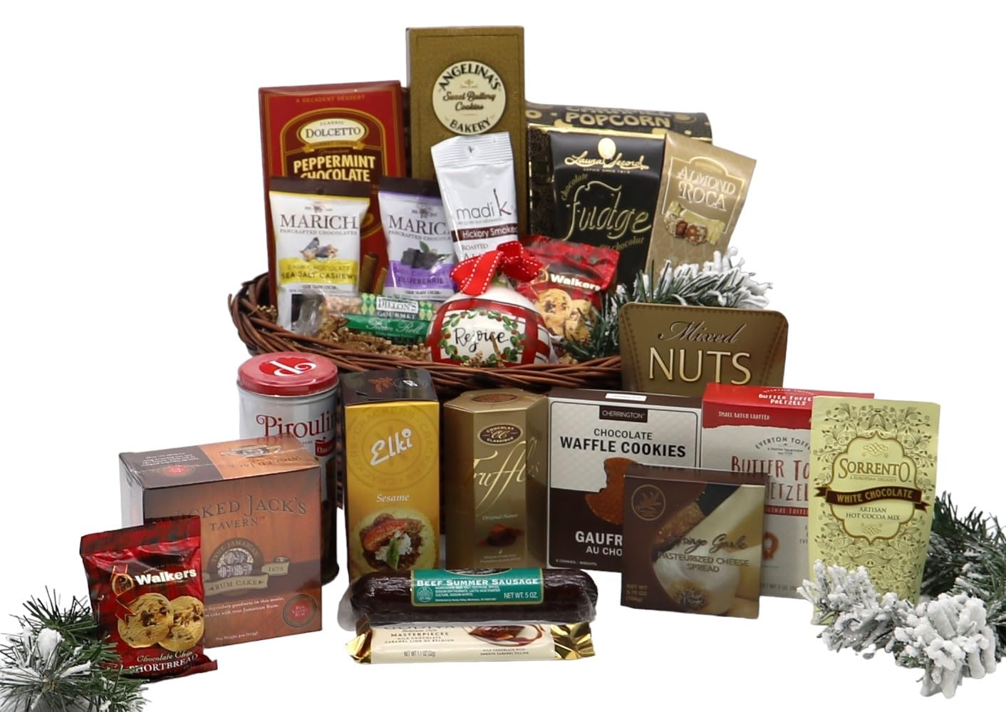 Premium Old Fashioned Christmas Gift Basket - Large Holiday Hamper with Gourmet Treats & Festive Decor | Perfect for Corporate Gifts, Holiday Parties & Family Celebrations