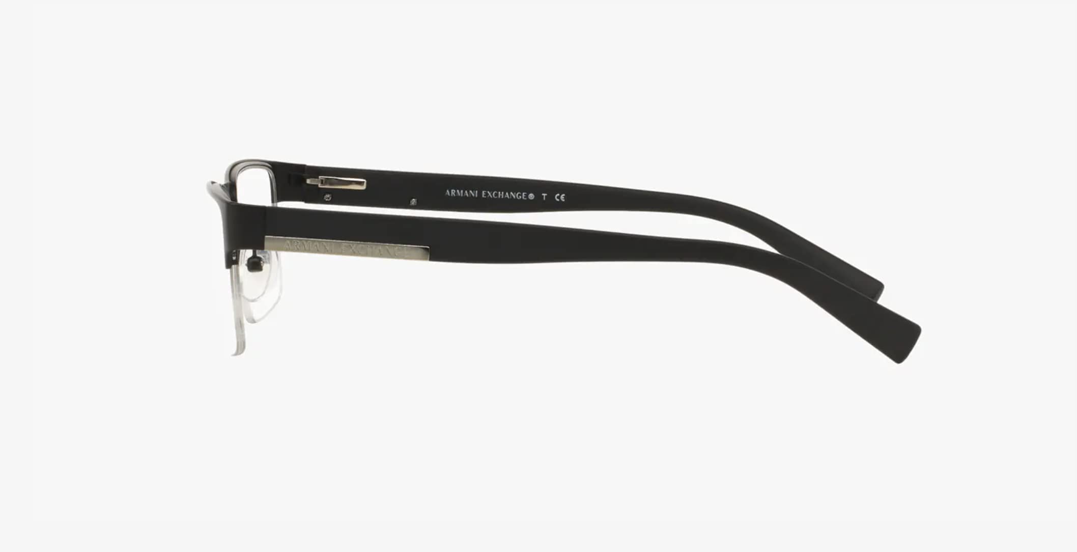 Armani Exchange AX1018 Men's Rectangular Prescription Glasses Frames - Lightweight & Durable Eyewear for Work, Driving & Everyday Use