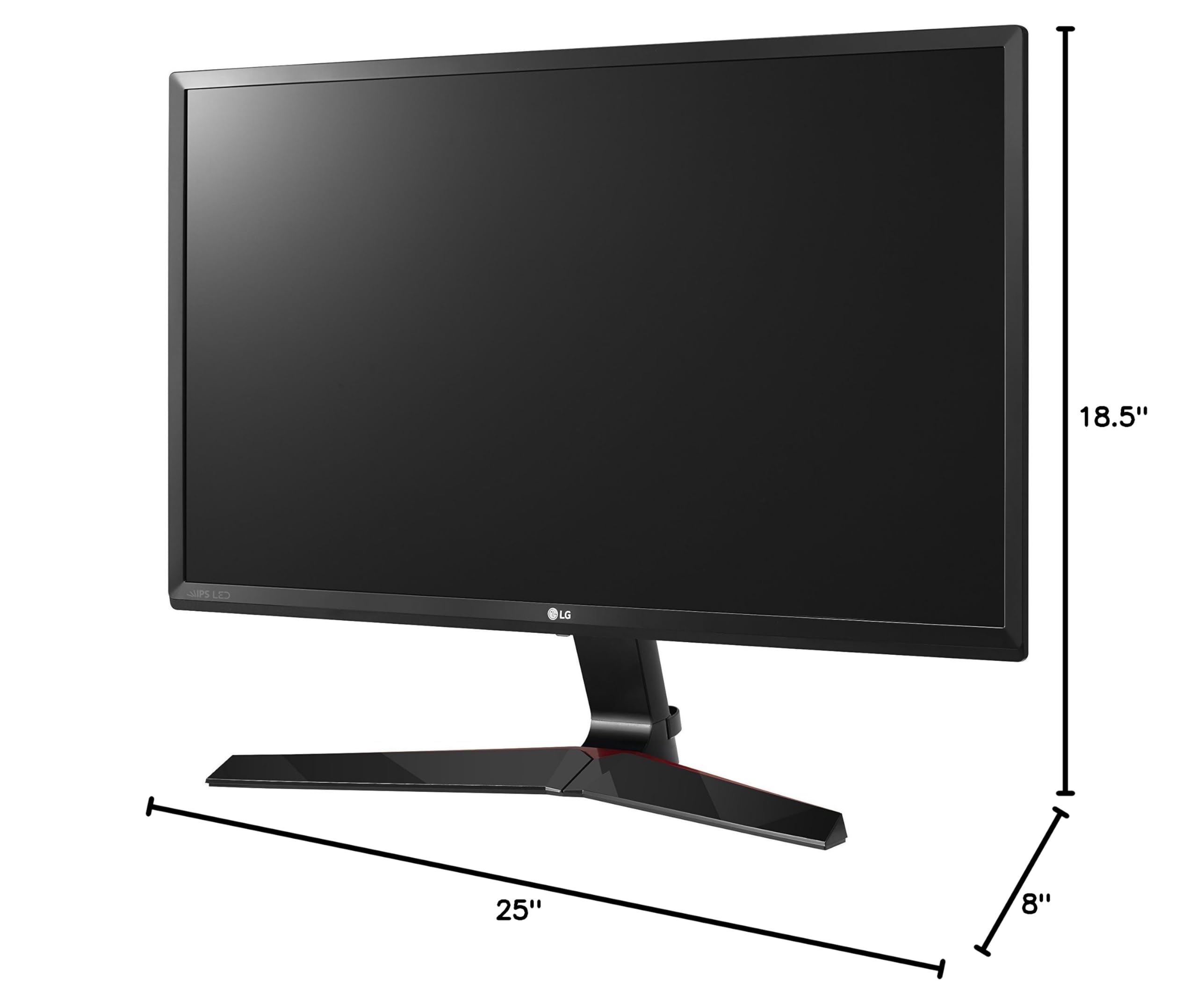 LG 27MP59G-P 27 Inch IPS Gaming Monitor with AMD FreeSync, 1920x1080 Full HD, 1ms Response Time - Certified Refurbished (Black) - Perfect for Esports, PC Gaming & Home Office Setup