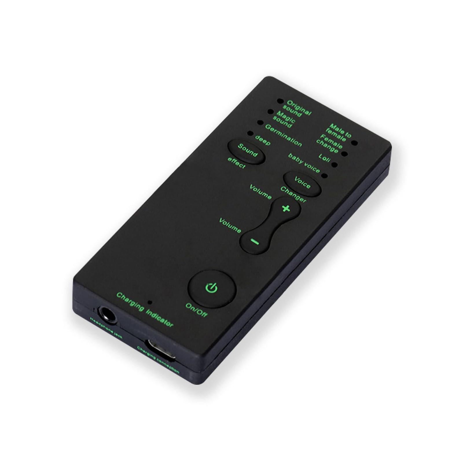 Mini Portable Voice Changer with 8 Sound Effects - Handheld Microphone Modulator for Live Streaming, Gaming & Recording | Compatible with Mobile, PC, PS4, PS5 & Xbox One | Perfect for Content Creators, Gamers & Prank Calls