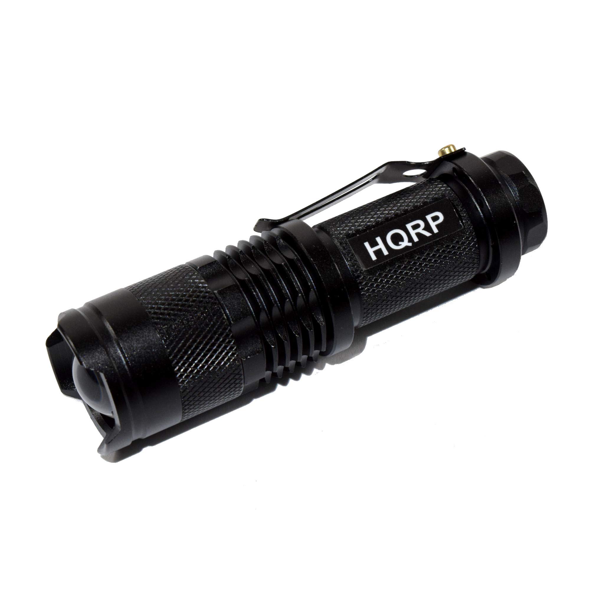 HQRP 365nm 3W UV Blacklight Flashlight - Detect Uranium Glass, Vaseline Glass & Minerals | Gem Hunting, Rock Collecting, Home Inspection & Security Use