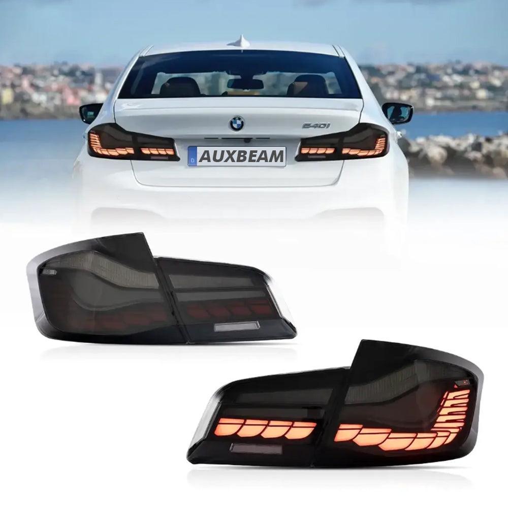 2011-2017 BMW 5 Series F10 F18 M5 LED Tail Lights Assembly with Dynamic Welcome Light - CS Style Upgrade for Enhanced Visibility & Style | Perfect for Night Driving & Car Customization
