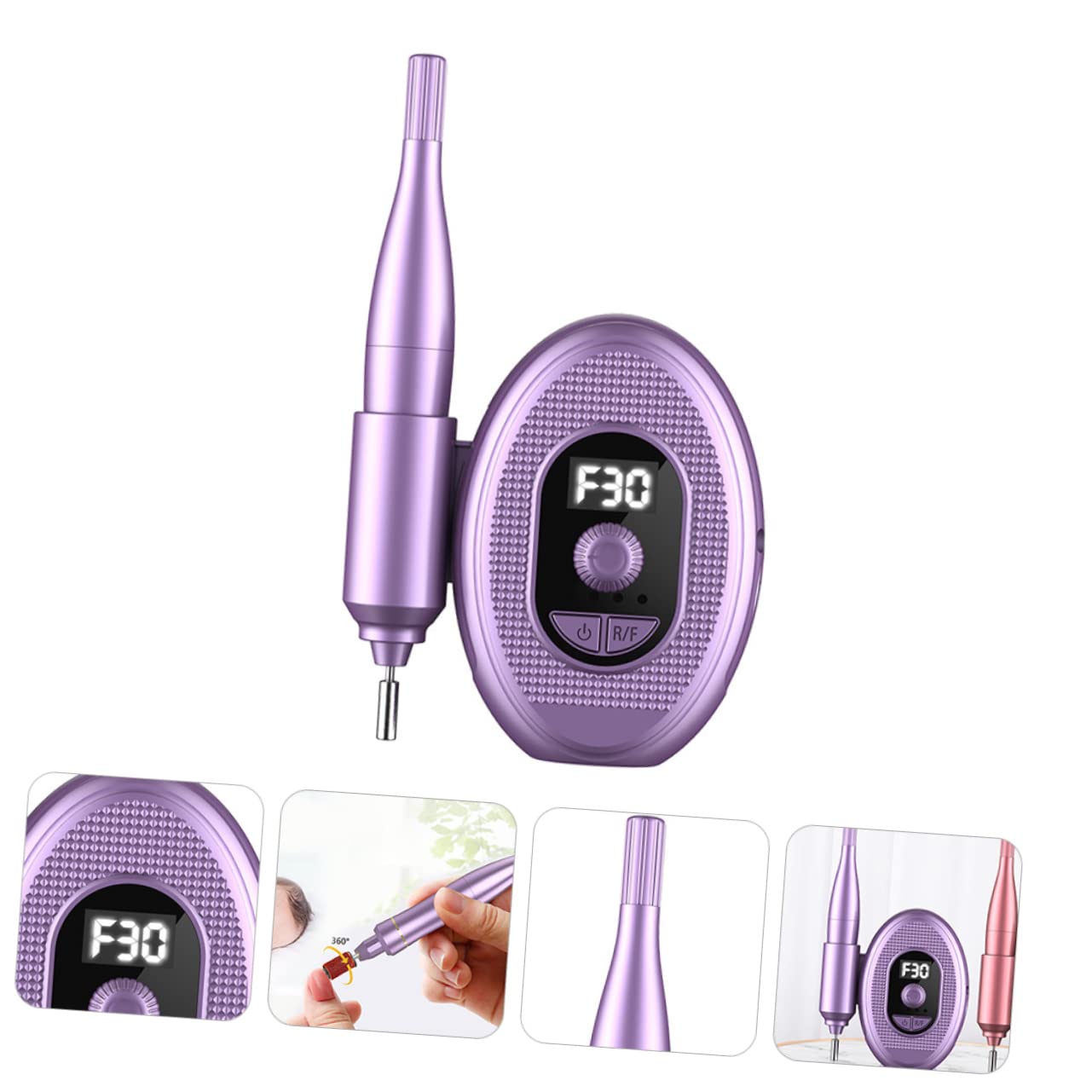 Minkissy Cordless Electric Nail Drill - Professional Nail Filer & Pedicure Machine for Acrylic Nails, Manicure & Nail Prep | Portable Nail Drill Pen for Home & Salon Use