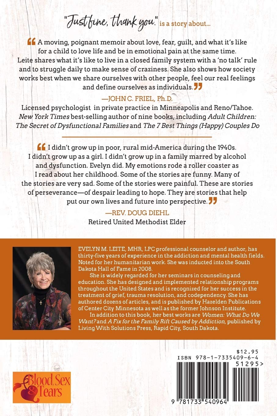 Just Fine Thank You: A Memoir of Growing Up with Family Secrets (Blood, Sex & Tears) - Inspiring True Story for Book Clubs & Personal Growth