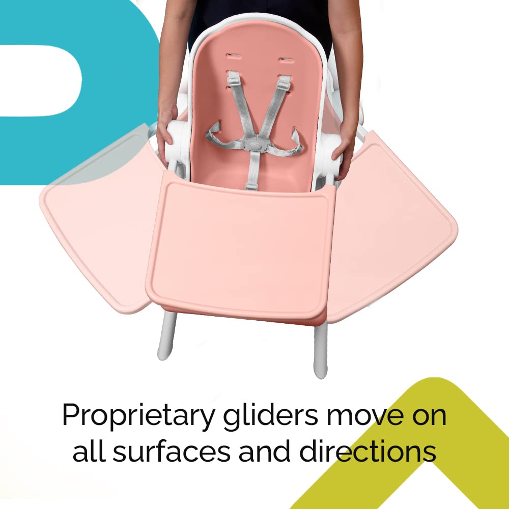 Oribel Cocoon Z High Chair & Baby Lounger - Adjustable Infant Feeding Chair for Babies & Toddlers (Cotton Candy Pink) | Perfect for Dining, Playtime & Relaxation at Home