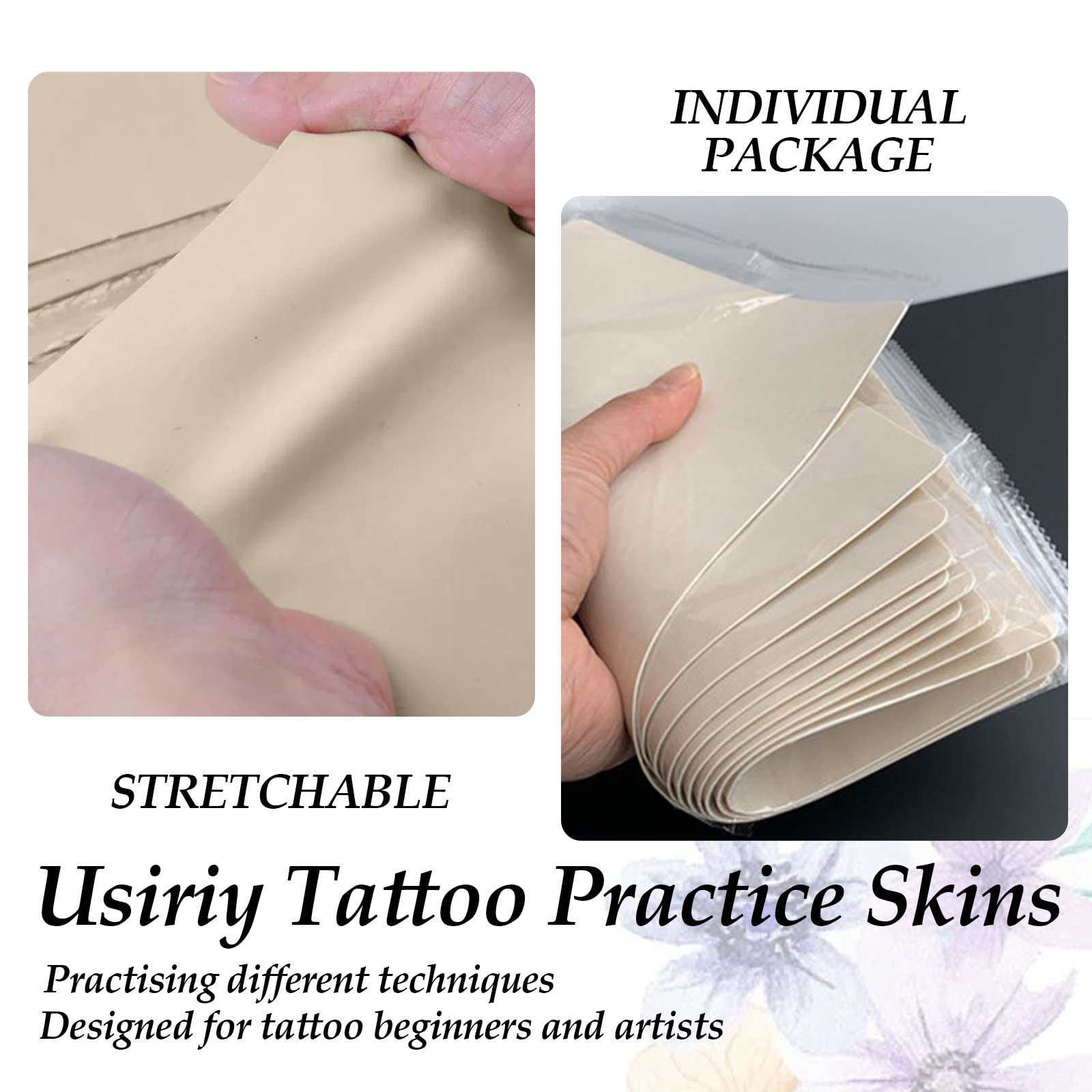 Usiriy 12Pcs Tattoo Practice Skin - 7.4x5.6