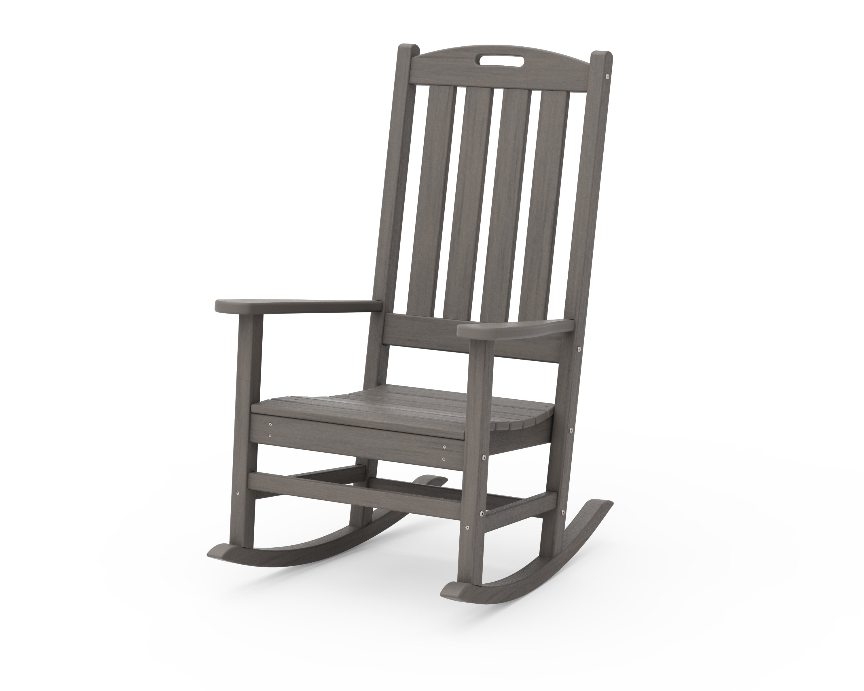 POLYWOOD Nautical Porth Rocking Chair - All-Weather Outdoor Furniture - Perfect for Patio, Deck, Garden & Porch Relaxation