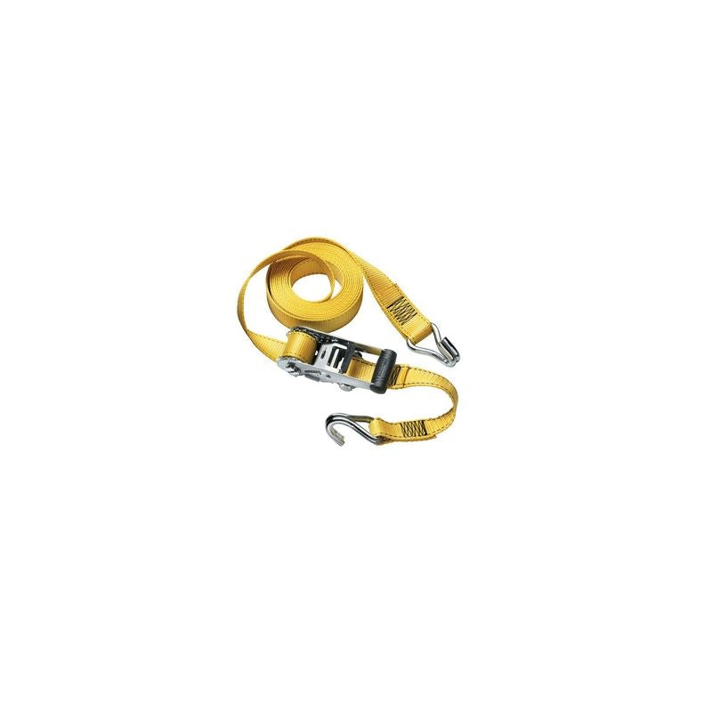 3058DAT Heavy Duty Ratchet Straps - 10,000 lbs Break Strength for Secure Cargo Transport, Trucking & Towing Applications