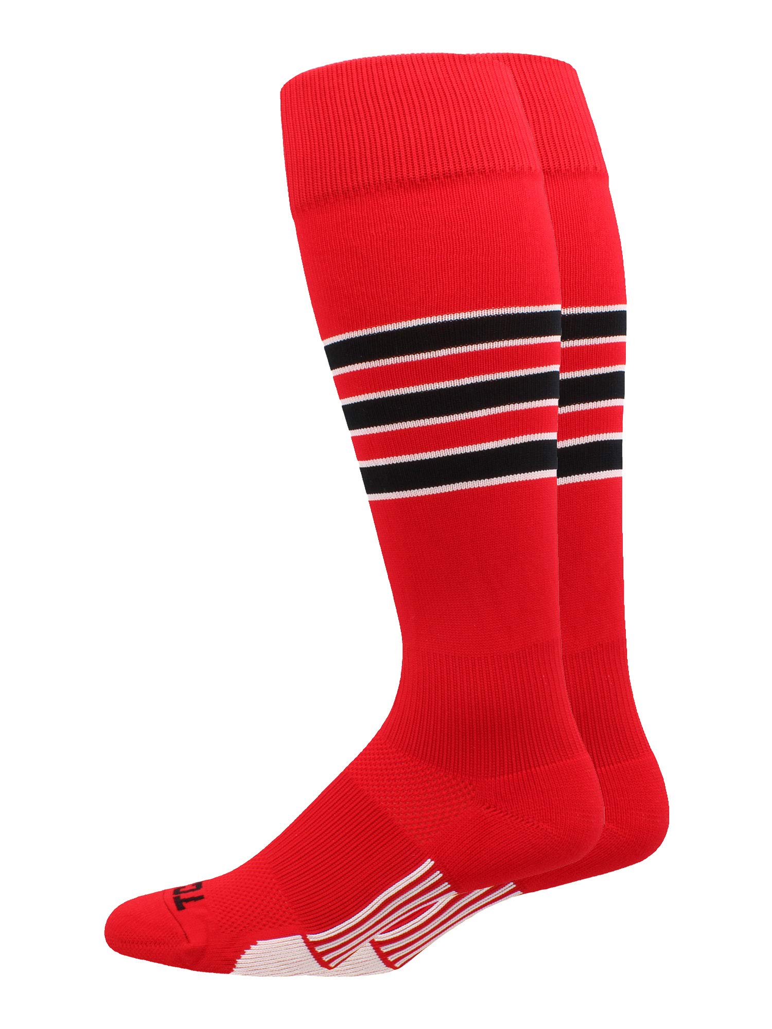 MadSportsStuff Baseball & Softball Socks - Striped Over-the-Calf Athletic Socks for Men, Women, Boys & Girls - Perfect for Games, Practices & Team Sports