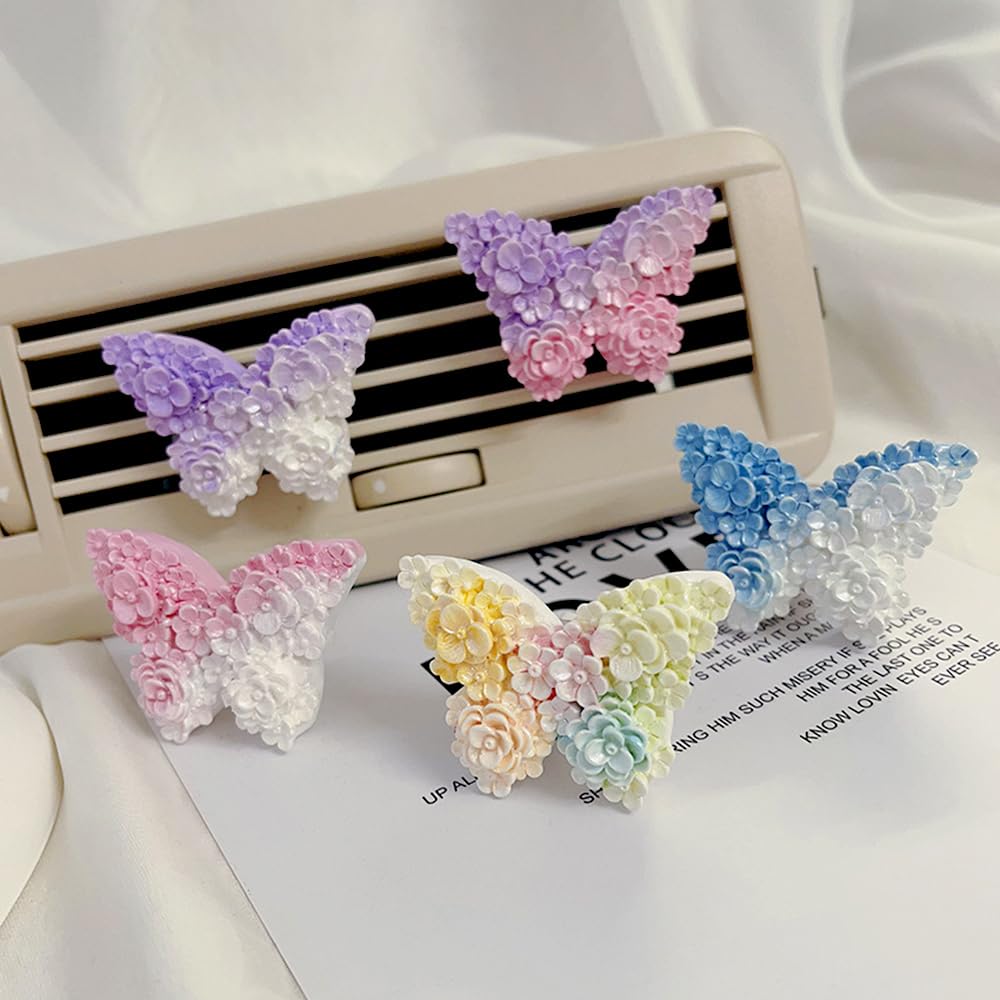 3D Flower Butterfly Silicone Molds for Epoxy Resin, DIY Candles, Soap & Chocolate - Reusable Baking Molds for Cake Decorating, Fondant & Plaster Crafts - Perfect for Home Decor, Wedding Favors & Gift Making