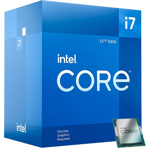 Intel Core i7-12700F 12-Core Desktop Processor - 25MB Cache, Up to 4.9GHz, No Integrated Graphics - Ideal for Gaming PCs, Workstations & High-Performance Computing