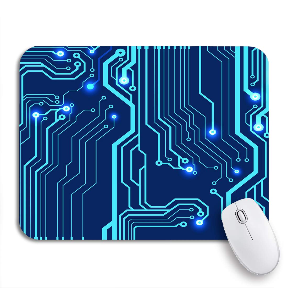 Adowyee Gaming Mouse Pad - Non-Slip Rubber Backing, 9.5