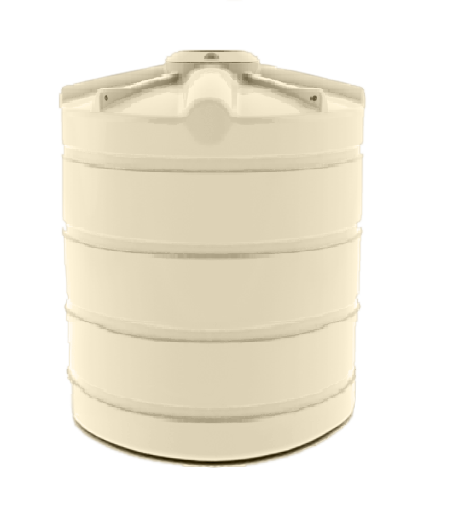2000L Round Plastic Water Storage Tank - Heavy Duty & Durable for Rainwater Collection, Agricultural Irrigation, and Outdoor Use