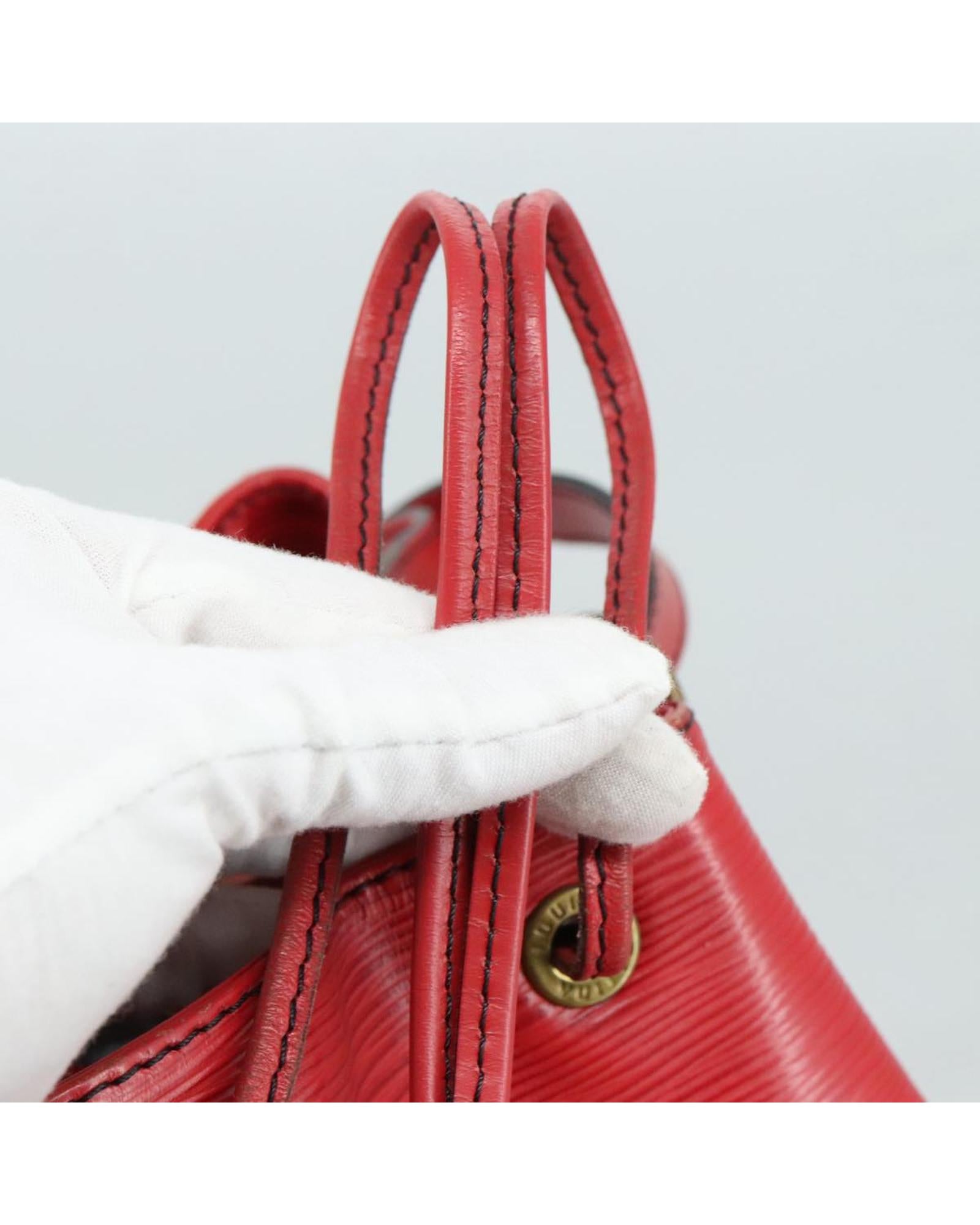 Luxury Epi Leather Bucket Bag with Drawstring Closure - Perfect for Work, Travel & Everyday Use