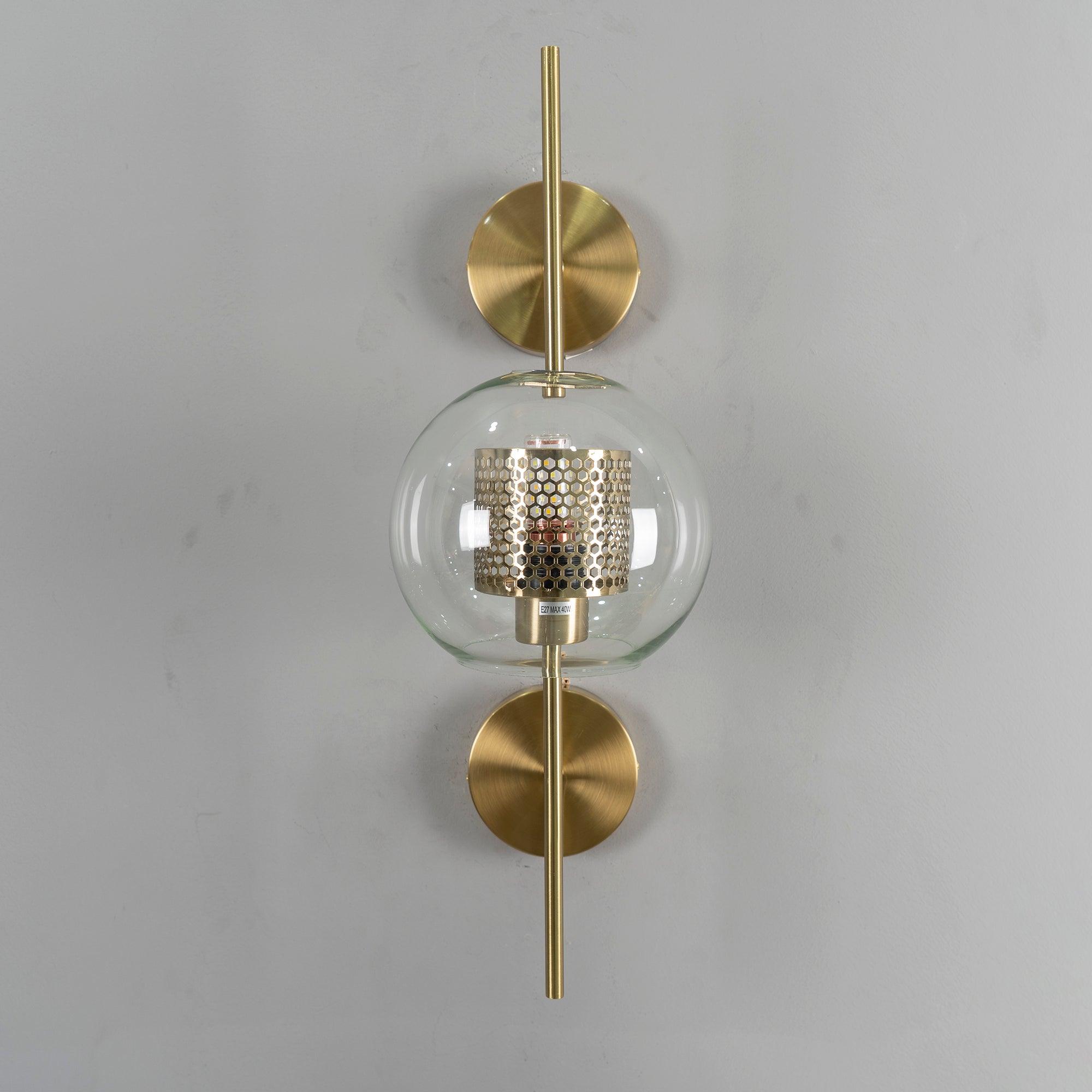 Chiswick Modern Glass Wall Light - Sleek LED Sconce for Living Room, Bedroom & Hallway - Energy Efficient Indoor Lighting Fixture