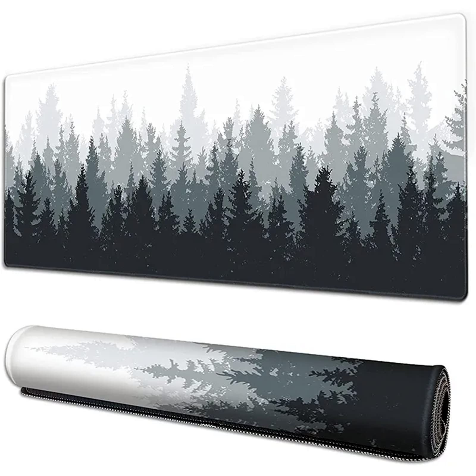 TEKXDD XXL Gaming Mouse Pad - 800mm x 400mm Extended Mouse Mat with Non-Slip Rubber Base for PC, Laptop & Office - Perfect for Gamers & Professionals (Forest Green) | Ideal for Esports, Work & Home Office Setup