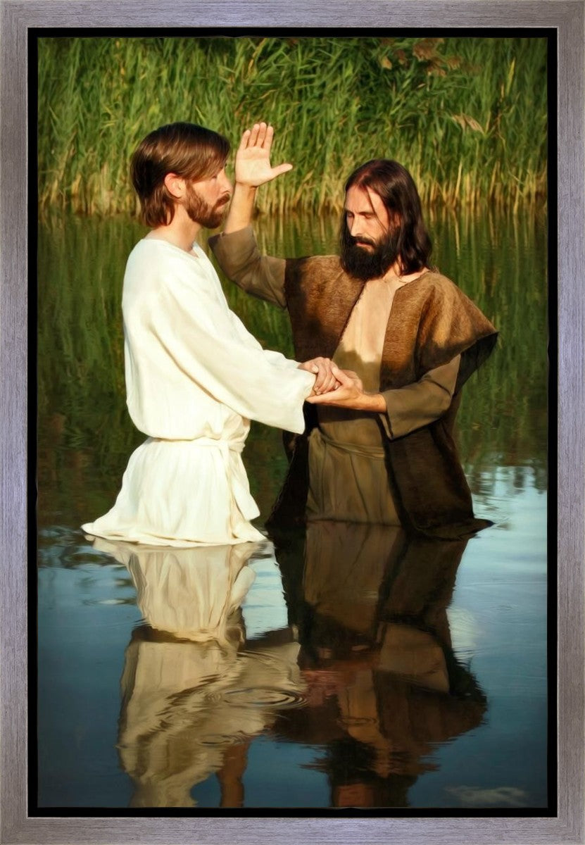 Behold The Lamb Of God Gallery Wrap Canvas - Religious Wall Art Decor for Home, Church & Office - Inspirational Christian Artwork for Living Room, Bedroom & Worship Spaces