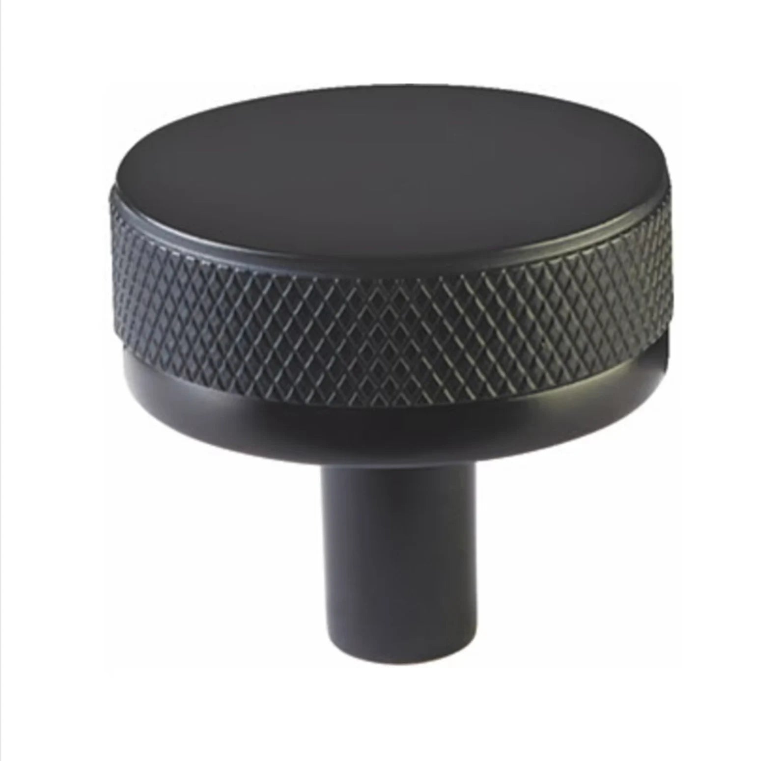 Premium Knurled Select T-Bar Cabinet Knobs & Drawer Pulls - Matte Black Finish for Kitchen, Bathroom & Furniture Upgrade