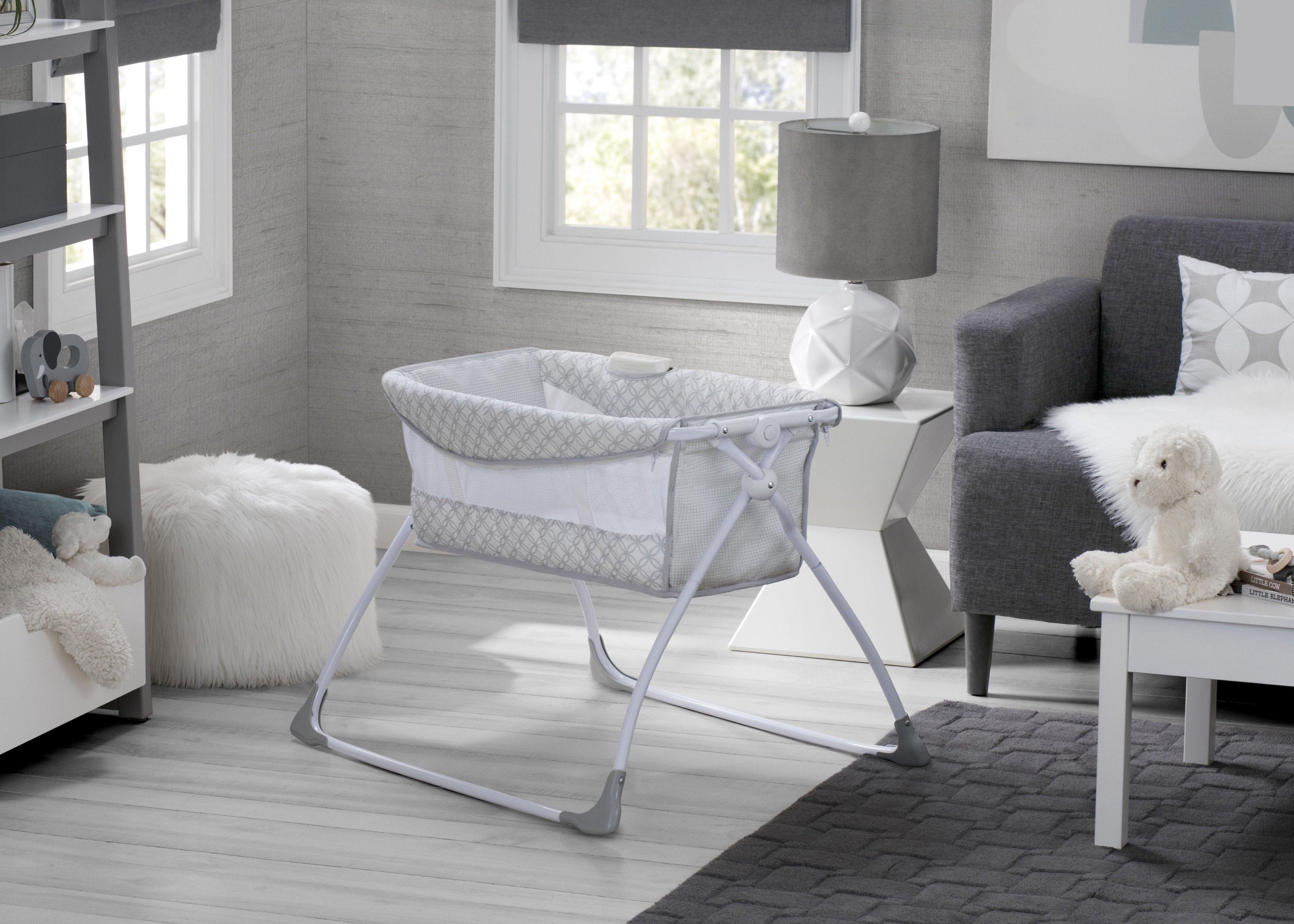 Best Newborn Soothing Sleeper Bassinet - Portable Baby Crib with Adjustable Height & Vibration - Perfect for Nursery, Bedroom & Travel