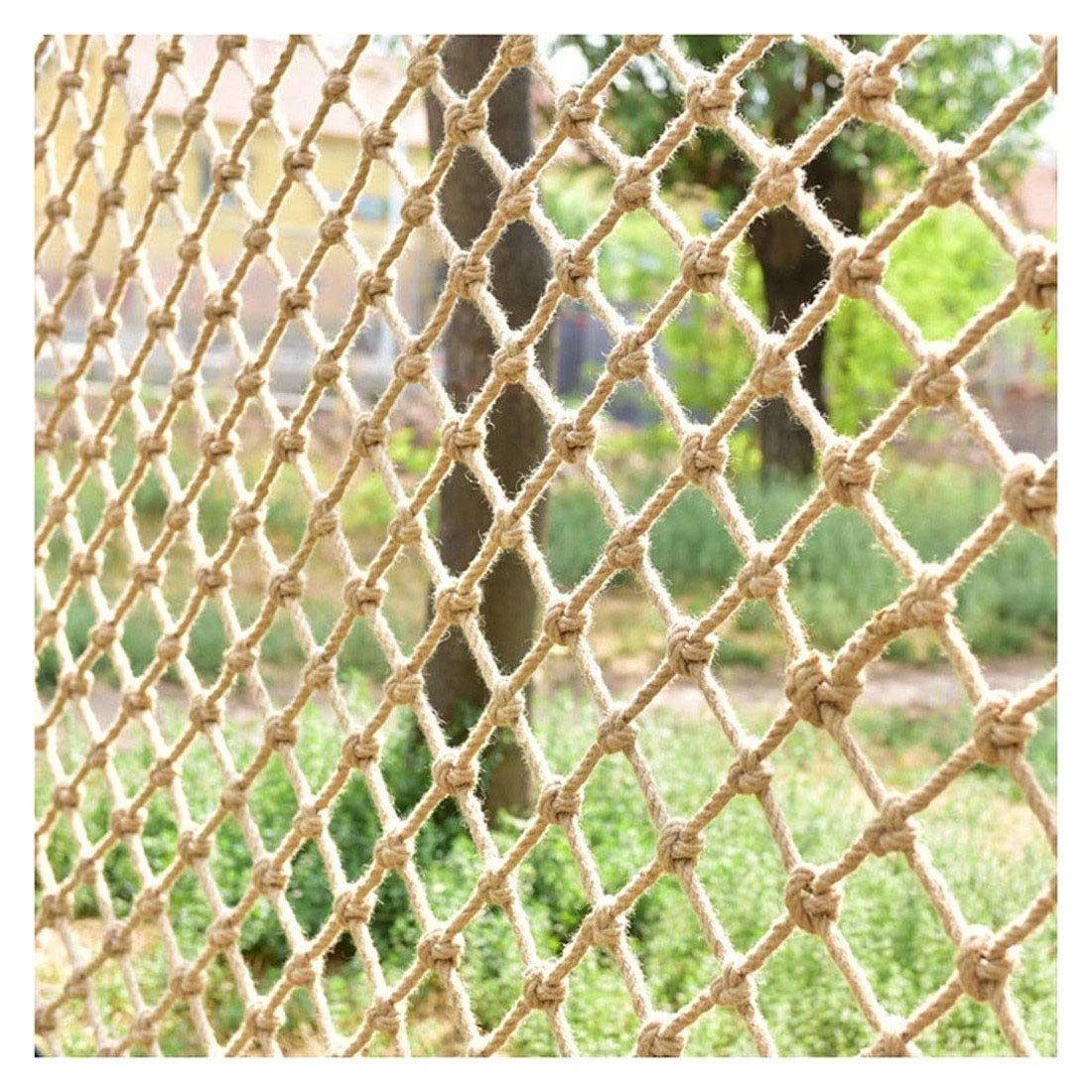 Hemp Rope Decorative Partition Net, Balcony Ceiling & Staircase Safety Net, Kids Climbing Frame & Play Area Barrier (Size: Customizable) - Perfect for Home Decor, Childproofing, and Indoor/Outdoor Play Spaces